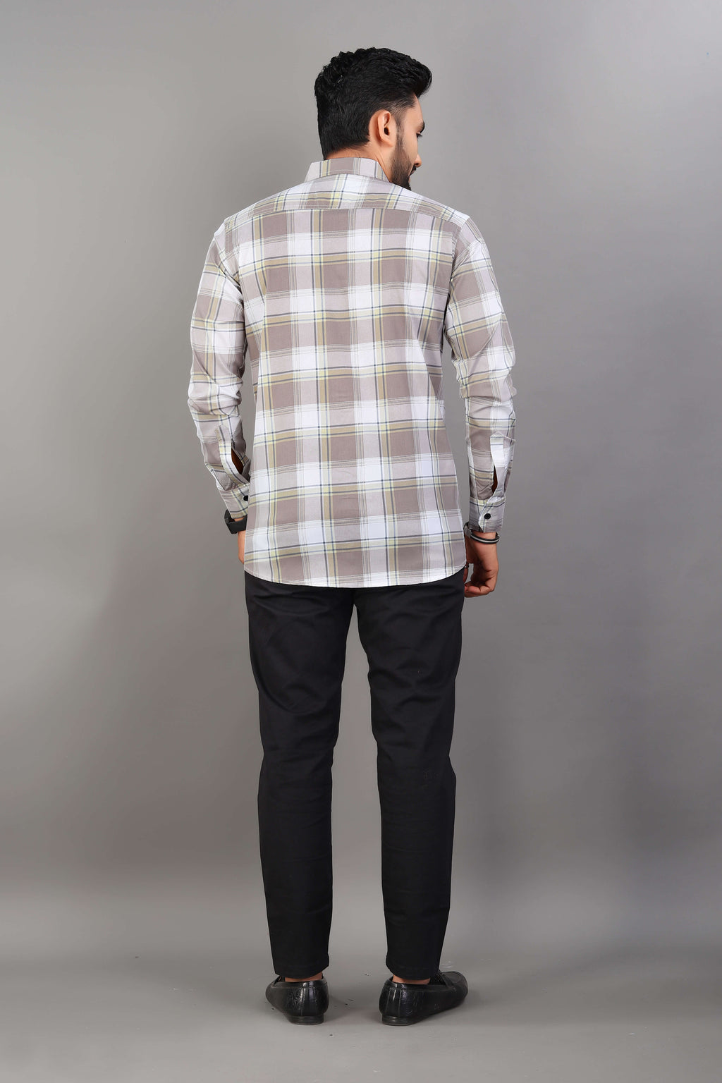 Men’s Slim Fit Checked Casual Shirt | Full Sleeve Cotton Shirt for Everyday Wear