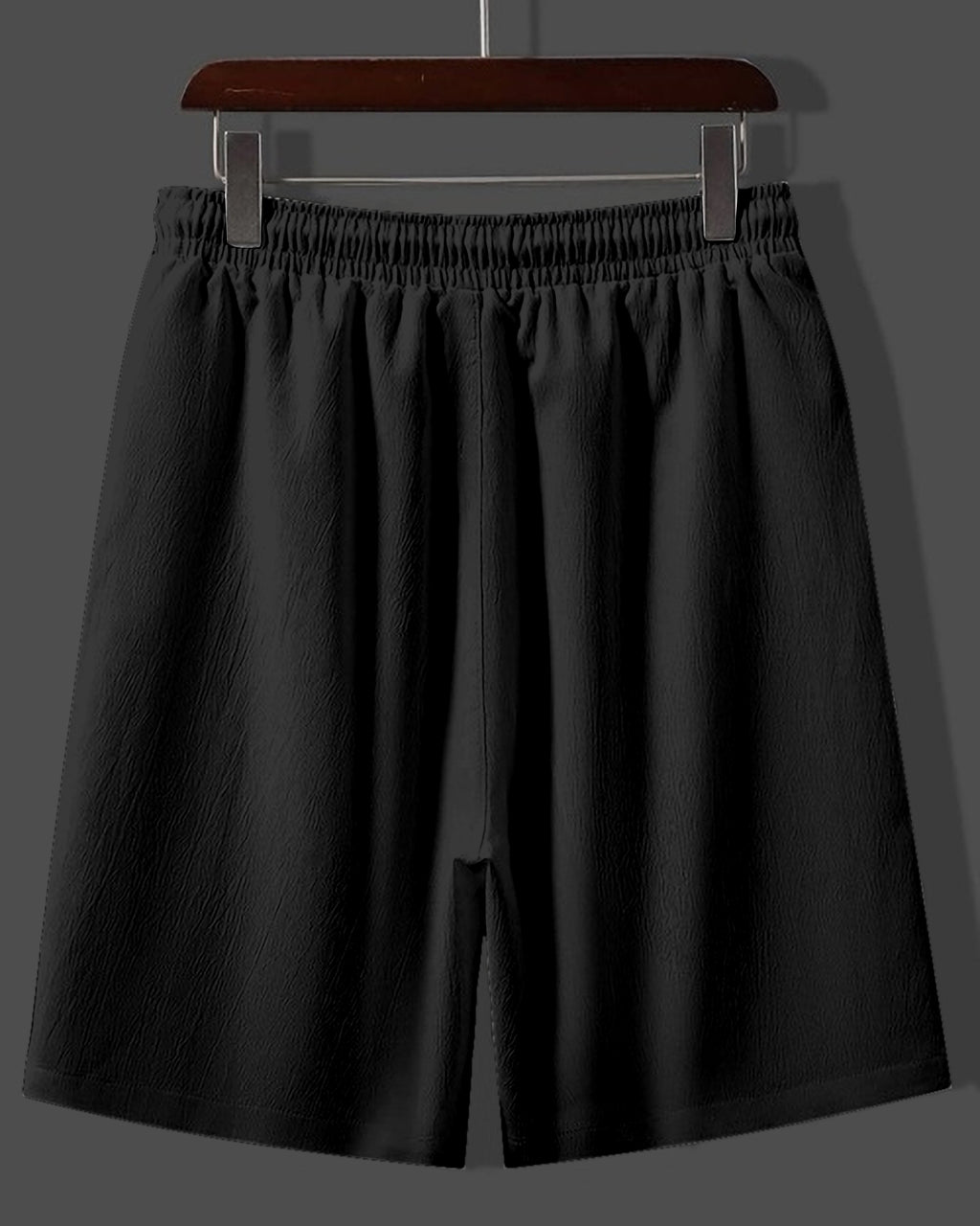 Lycra Night Suit Black Flower - Short-Sleeve Shirt & Shorts