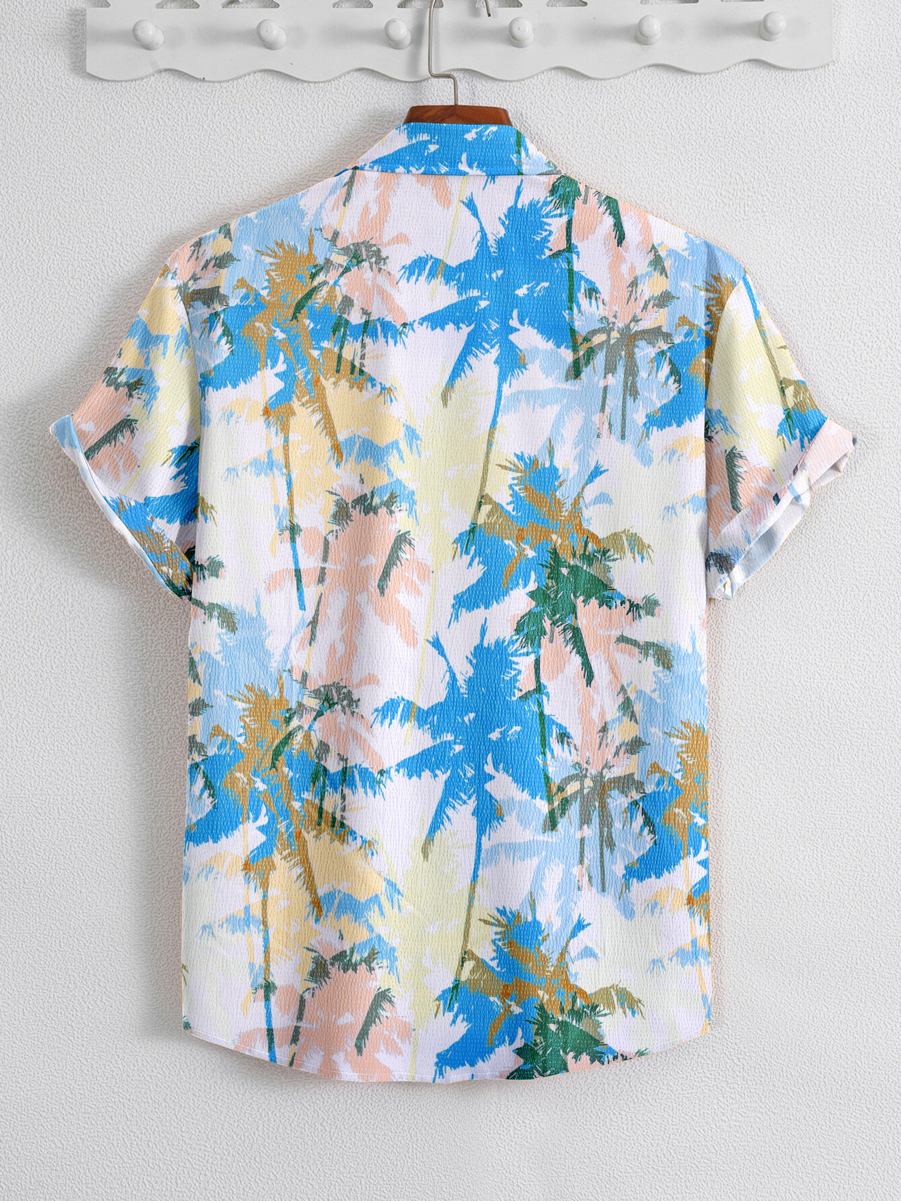 SRT Exclusive Men's Tropical Pop Print Half-Sleeve Shirt