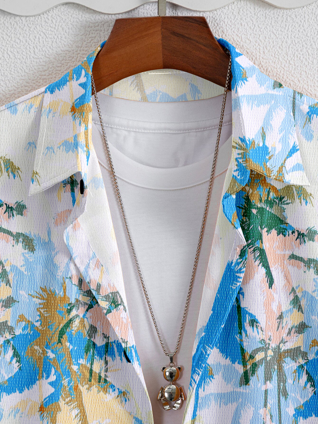 SRT Exclusive Men's Tropical Pop Print Half-Sleeve Shirt