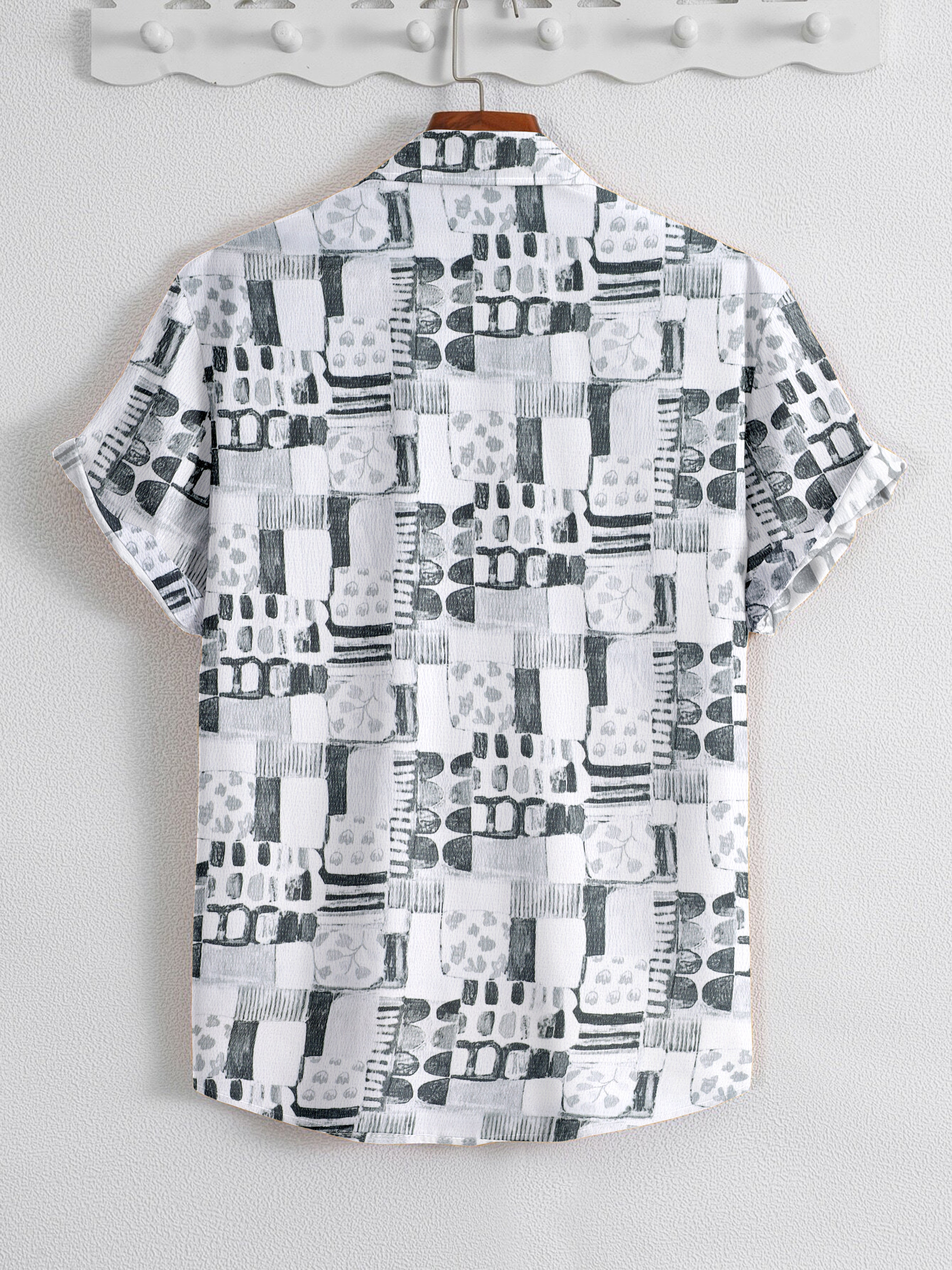 SRT Men's Classic Tropical Palm Tree Half-Sleeve Shirt - Stylish Designer Shirt