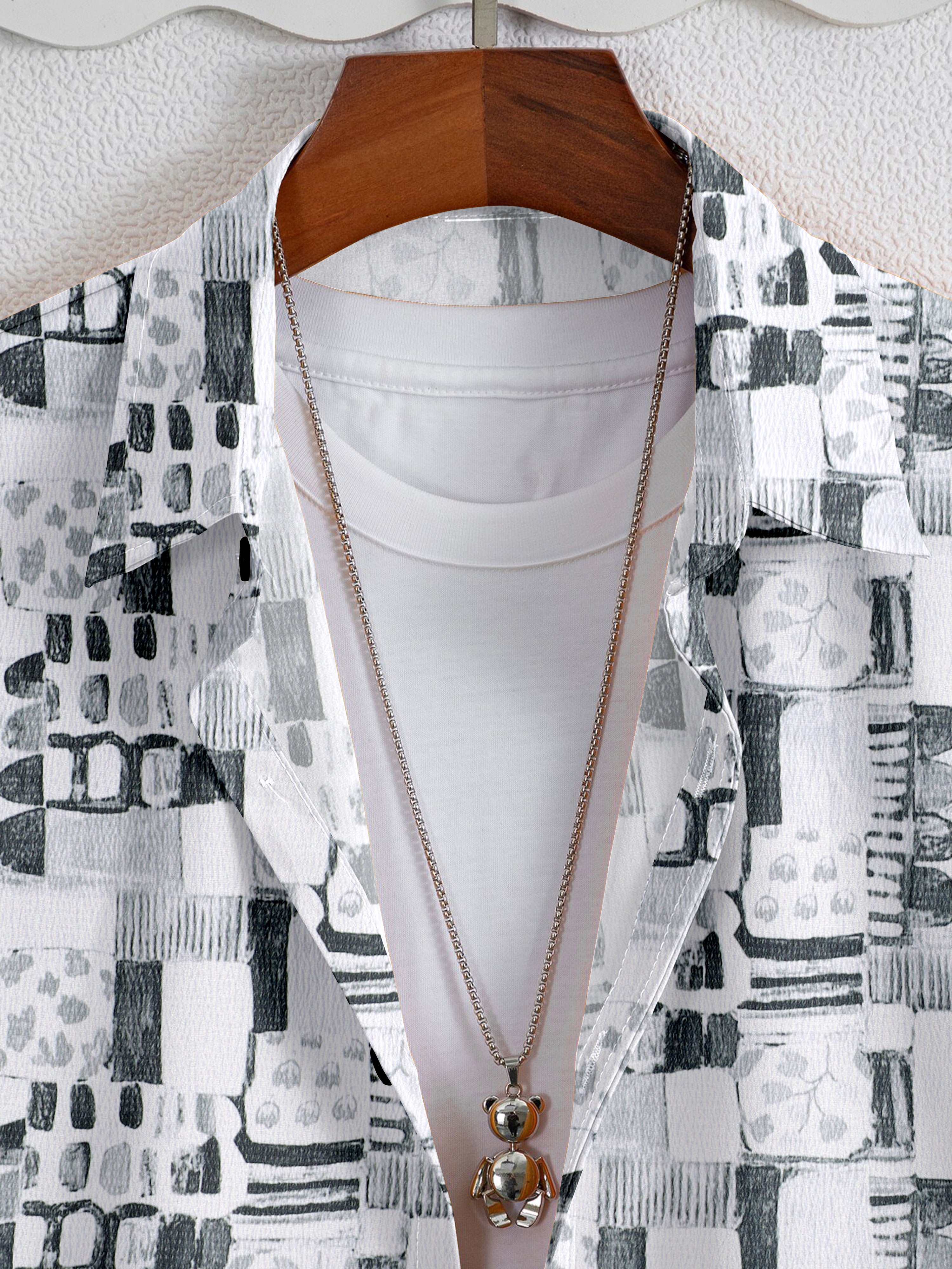 SRT Men's Classic Tropical Palm Tree Half-Sleeve Shirt - Stylish Designer Shirt