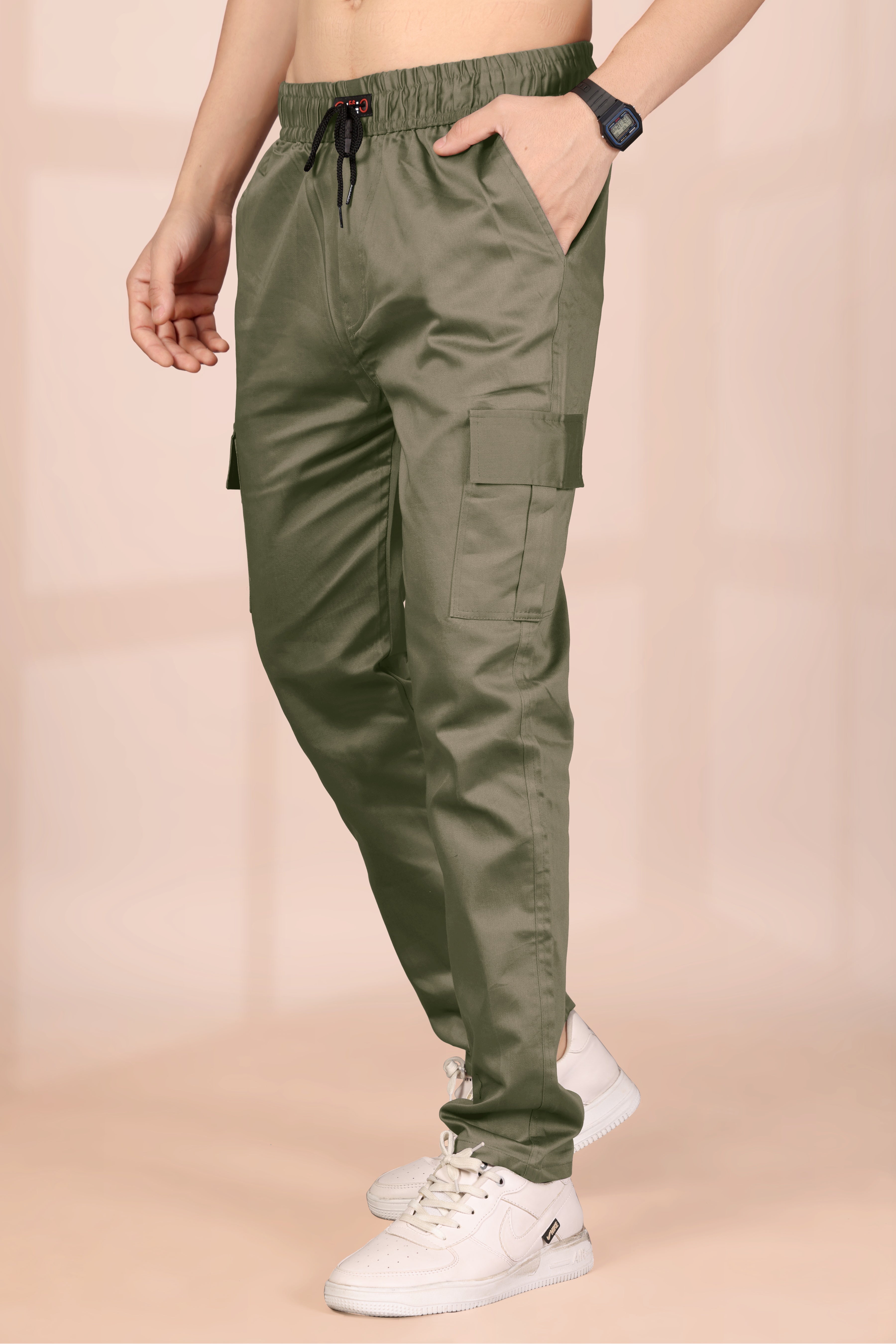 Men’s Green Cargo Pants for Men – Premium Slim Fit | Casual Comfort Wear