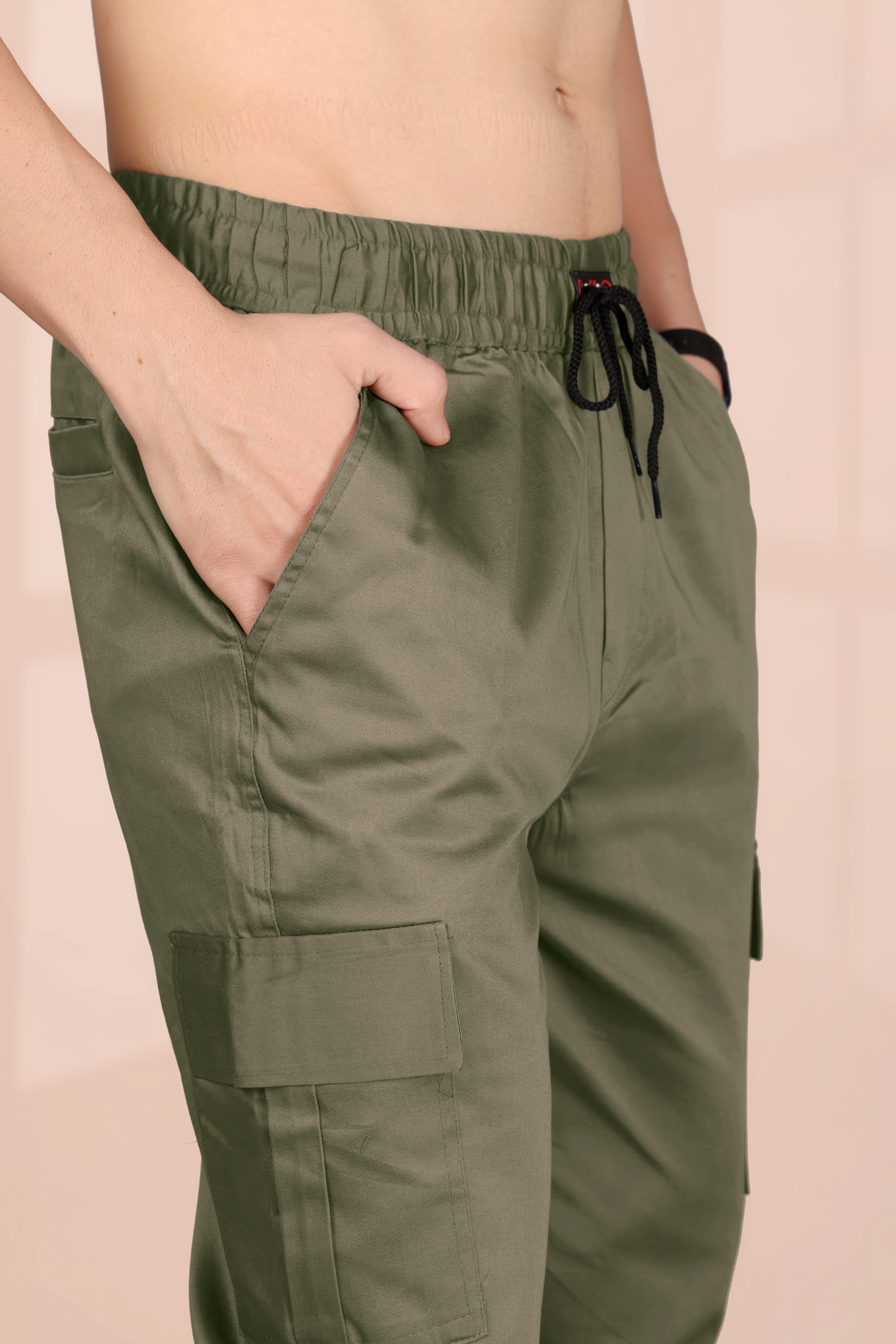 Men’s Green Cargo Pants for Men – Premium Slim Fit | Casual Comfort Wear