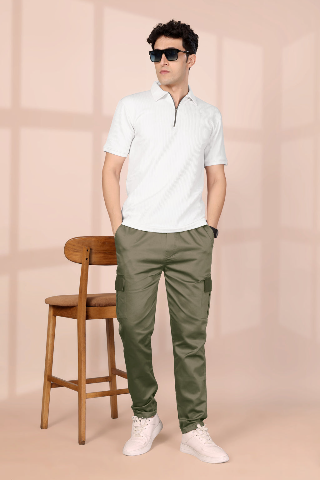 Men’s Green Cargo Pants for Men – Premium Slim Fit | Casual Comfort Wear