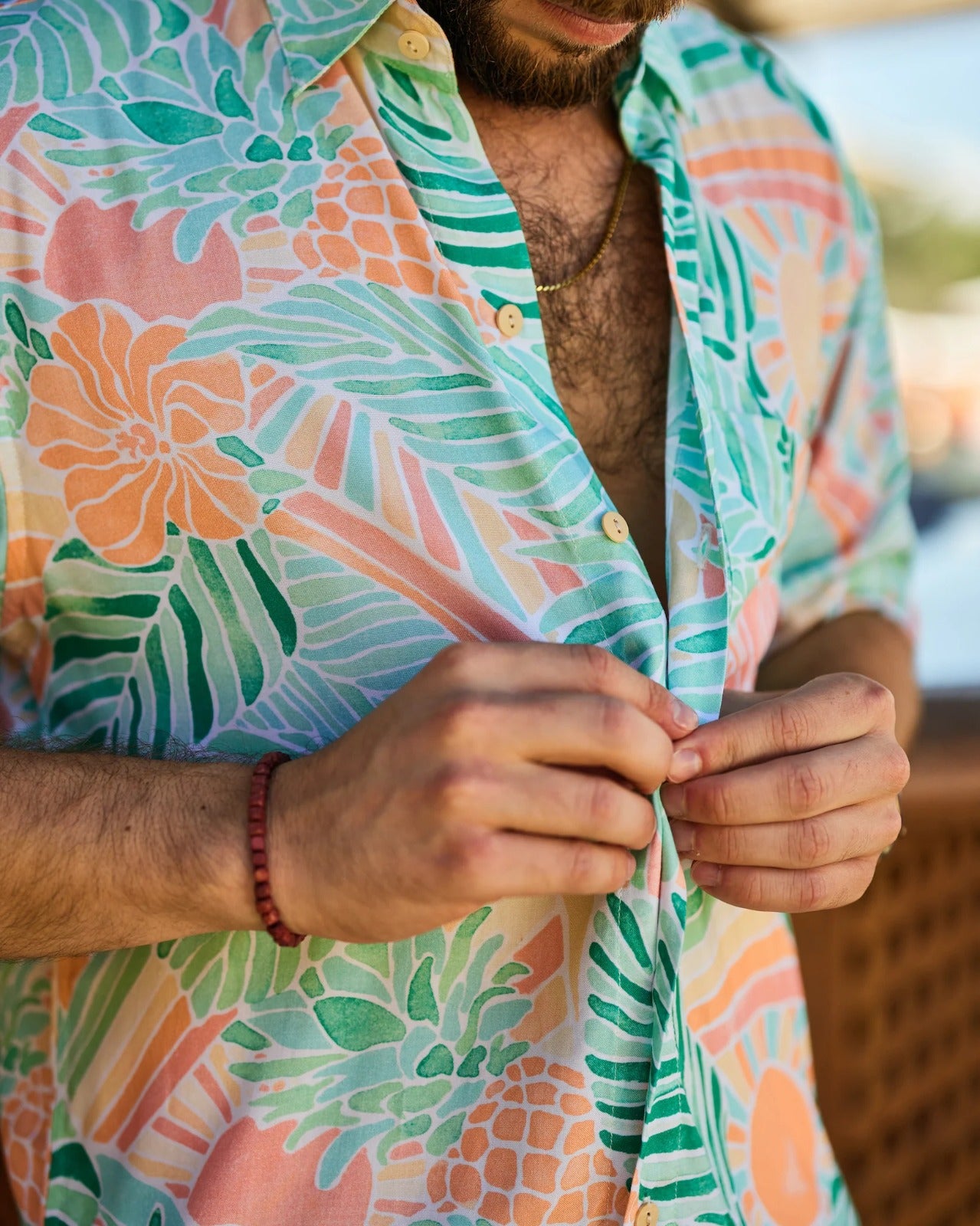 Men’s Huda Lycra Night Suit – Shirt & Shorts Set