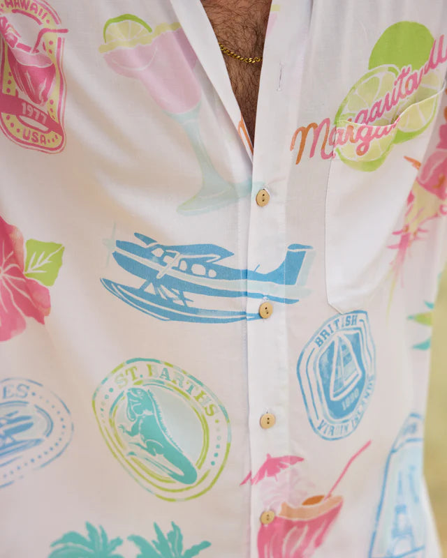 Men’s Lycra British Night Suit – Shirt & Shorts Set