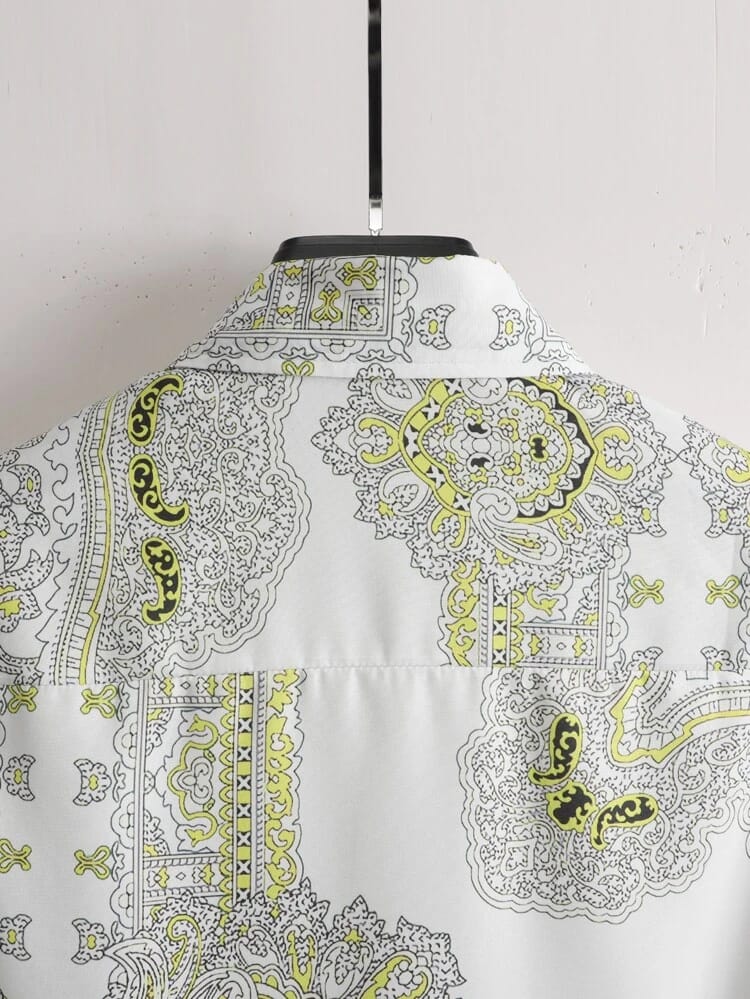 Men’s Mantose Sky Lycra Night Suit – Shirt & Shorts Set