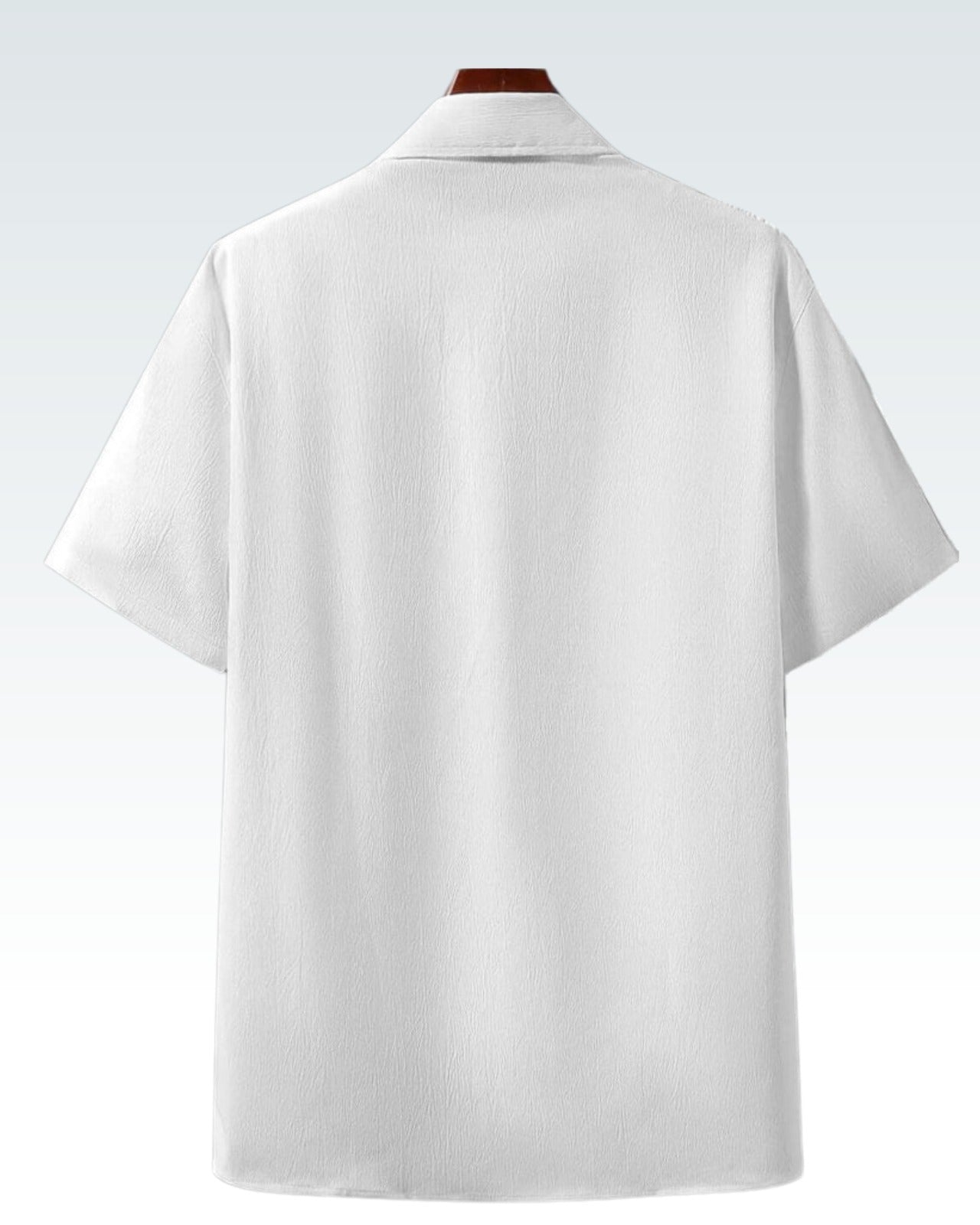 Men’s White Casual Half Sleeve Shirt – Soft Fabric, Relaxed Fit