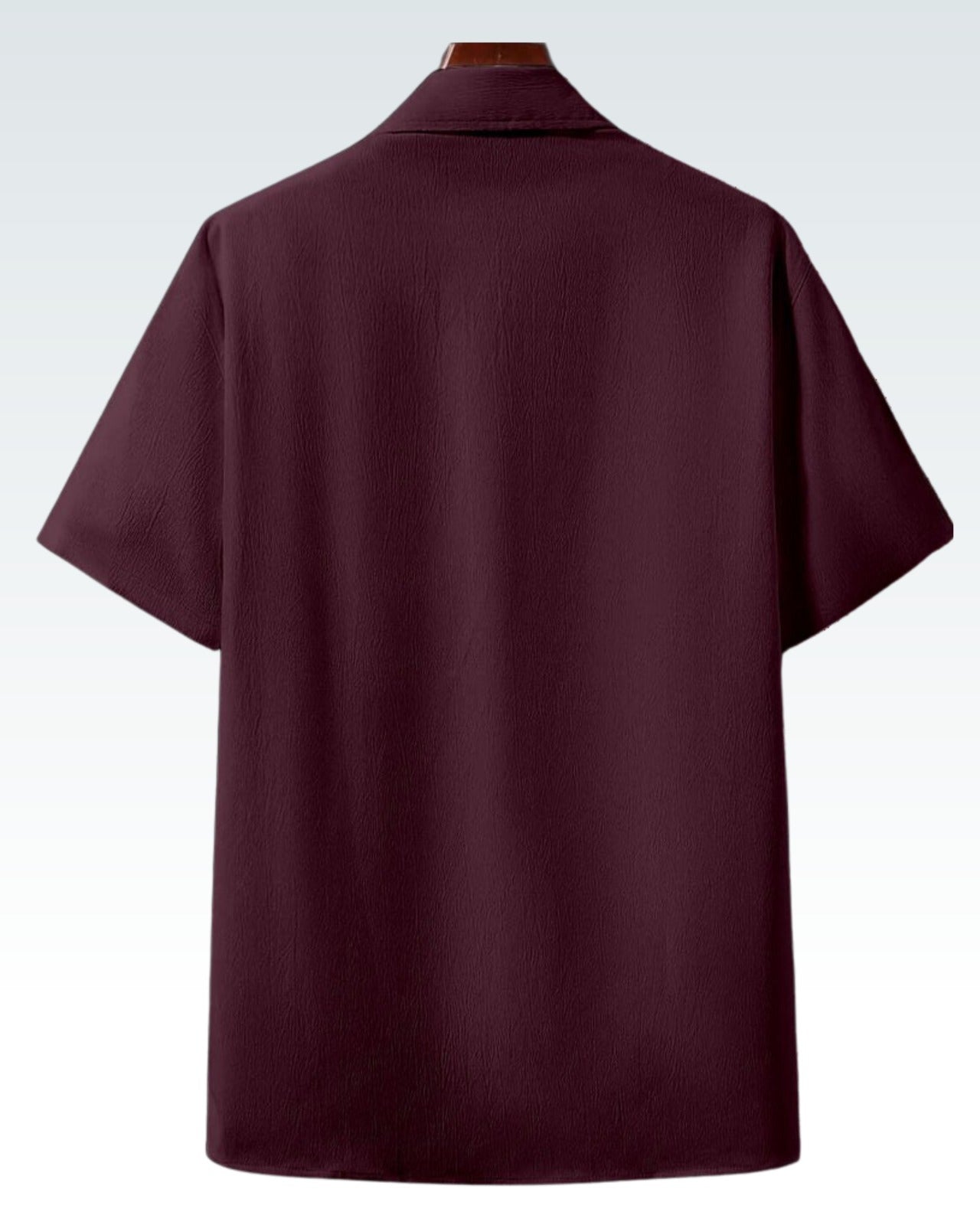 Men’s Maroon Casual Half Sleeve Shirt – Soft Fabric, Relaxed Fit