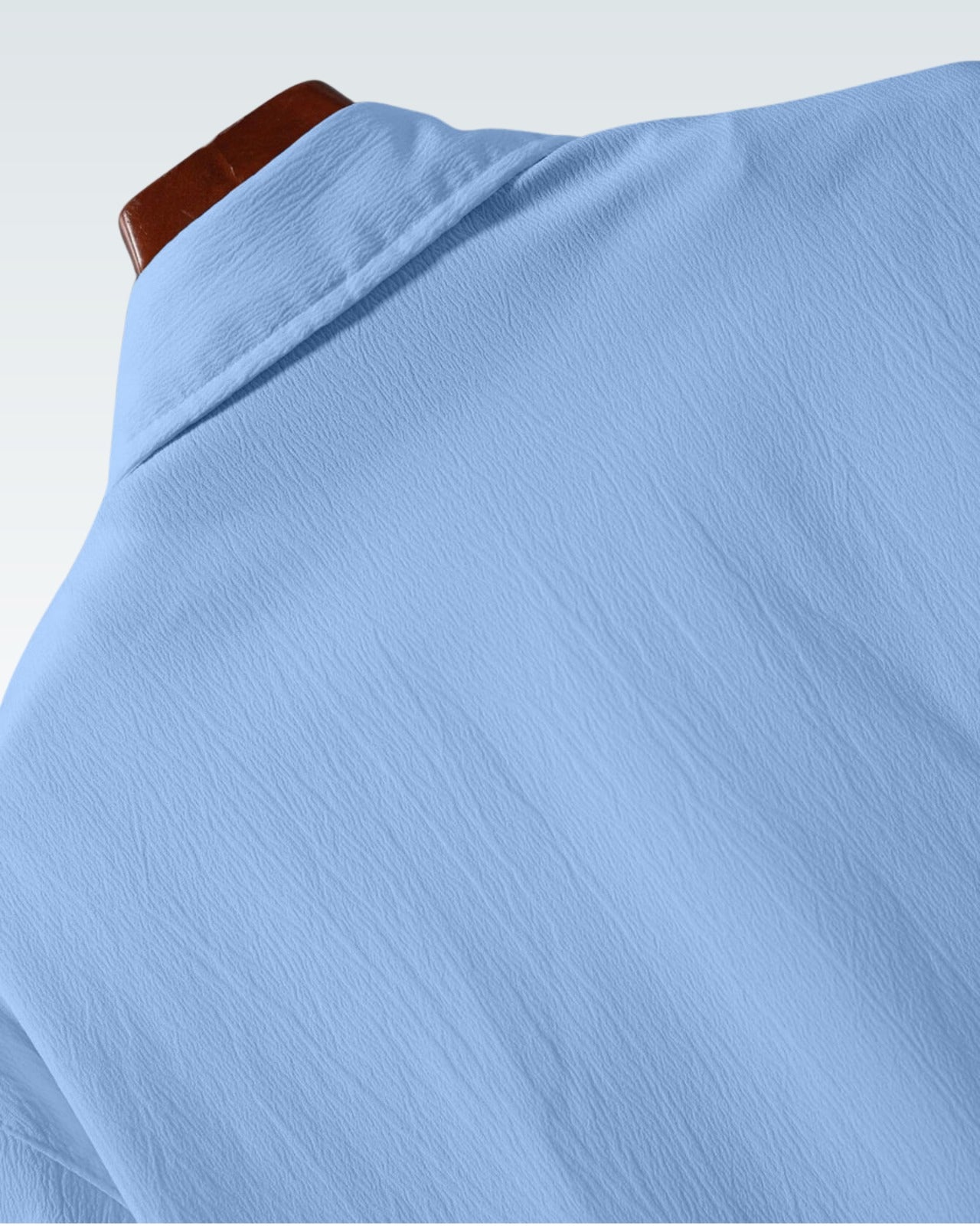 Men’s Sky Blue Casual Half Sleeve Shirt – Soft Fabric, Relaxed Fit