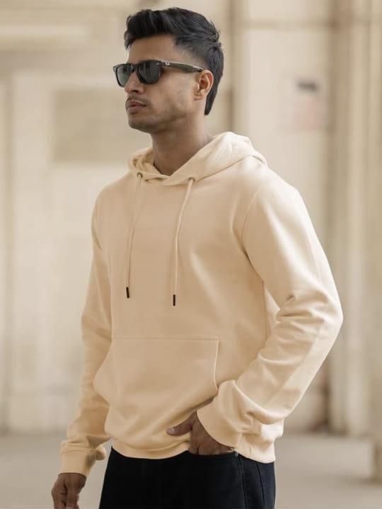Men's Yellow Hoodie – Premium Warm Fleece | Modern Fit & Everyday Comfort