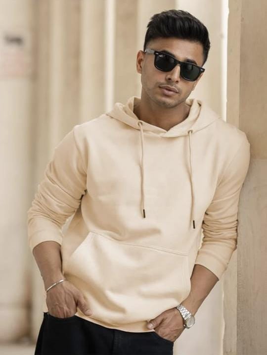 Men's Yellow Hoodie – Premium Warm Fleece | Modern Fit & Everyday Comfort