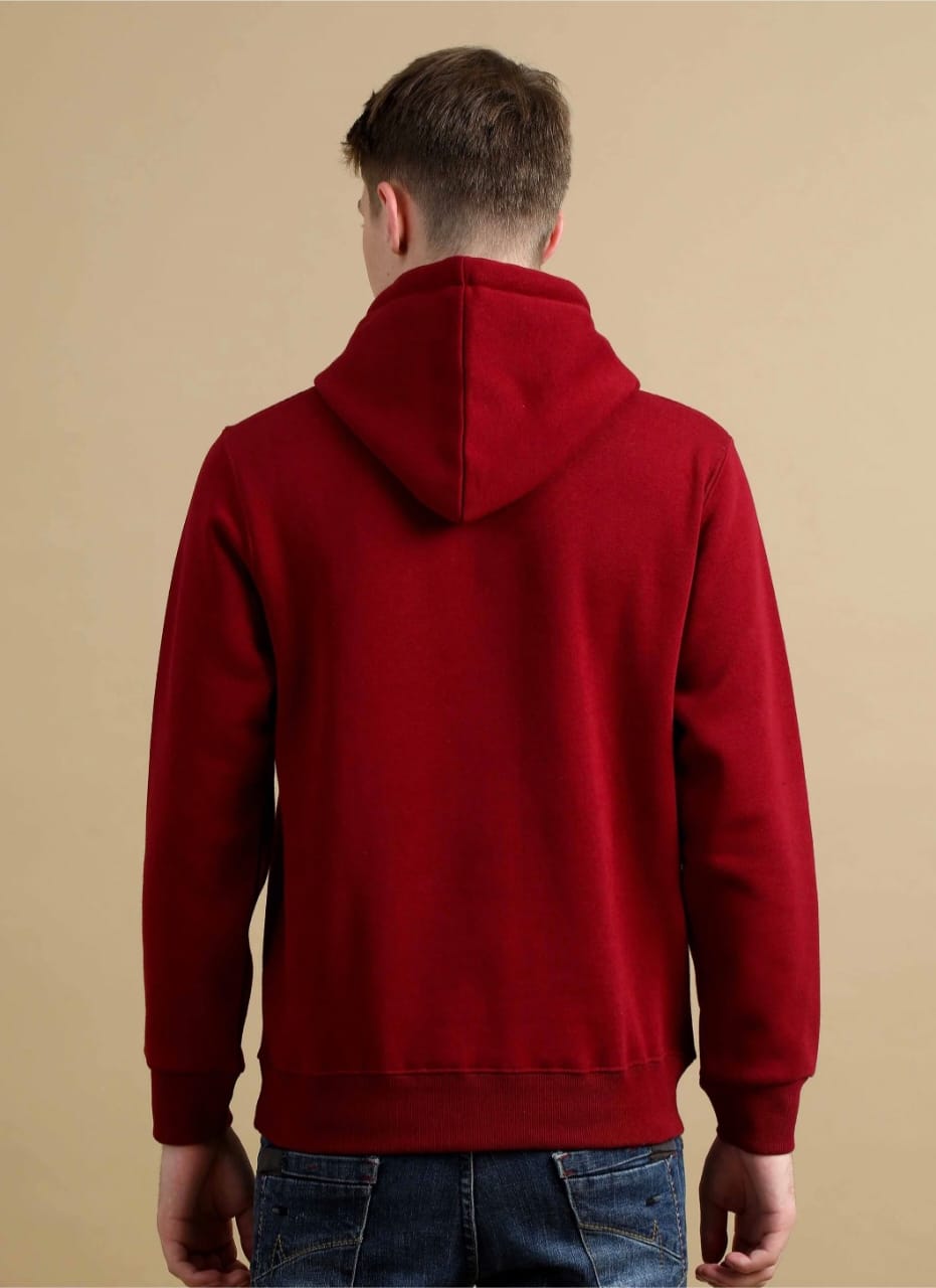 Men's Premium Red Hoodie | Soft Cotton Hoodie | Casual Stylish Winter Wea