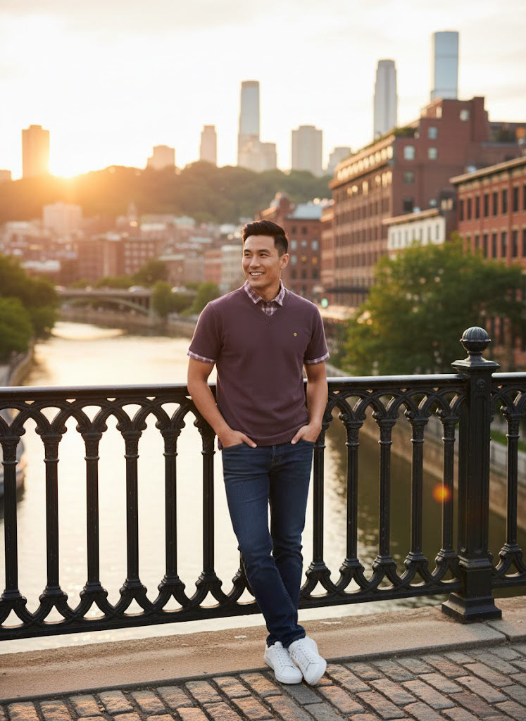 Men's Premium Purple Half Sleeve T-Shirt – Stylish Fit | Soft & Cotton T-shirt