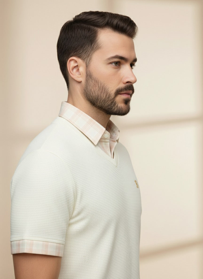 Men's Light Yellow Half Sleeve T-Shirt – Stylish Fit | Premium Soft Cotton Casual Wear