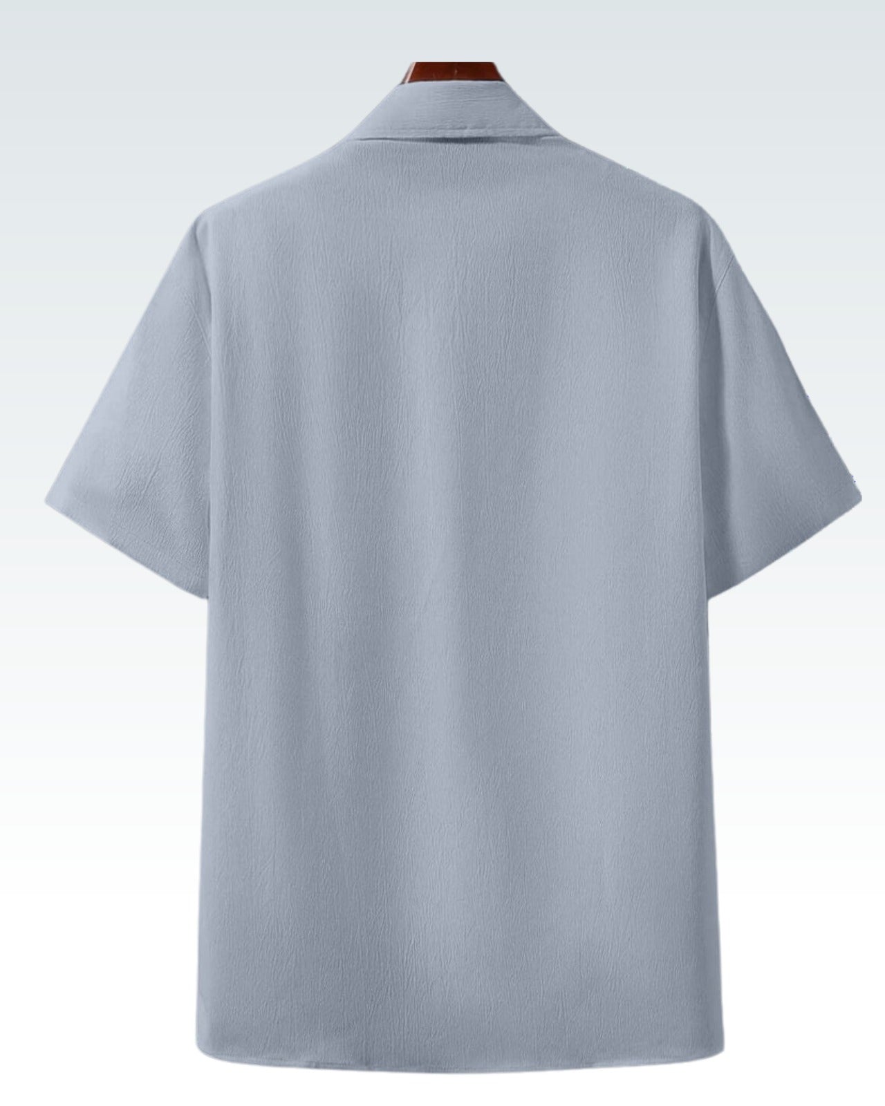 Men’s Light Blue Casual Half Sleeve Shirt – Soft Fabric, Relaxed Fit