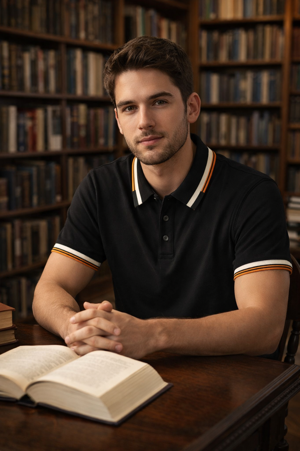 Men’s Casual Short Sleeve Black T-Shirt | Stylish Design, Slim Fit