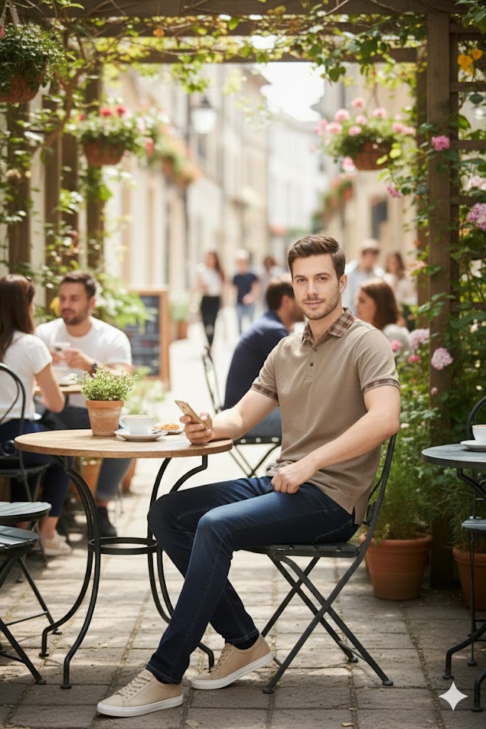 Men's Brown Half Sleeve T-Shirt – Premium Cotton | Stylish & Comfortable Fit