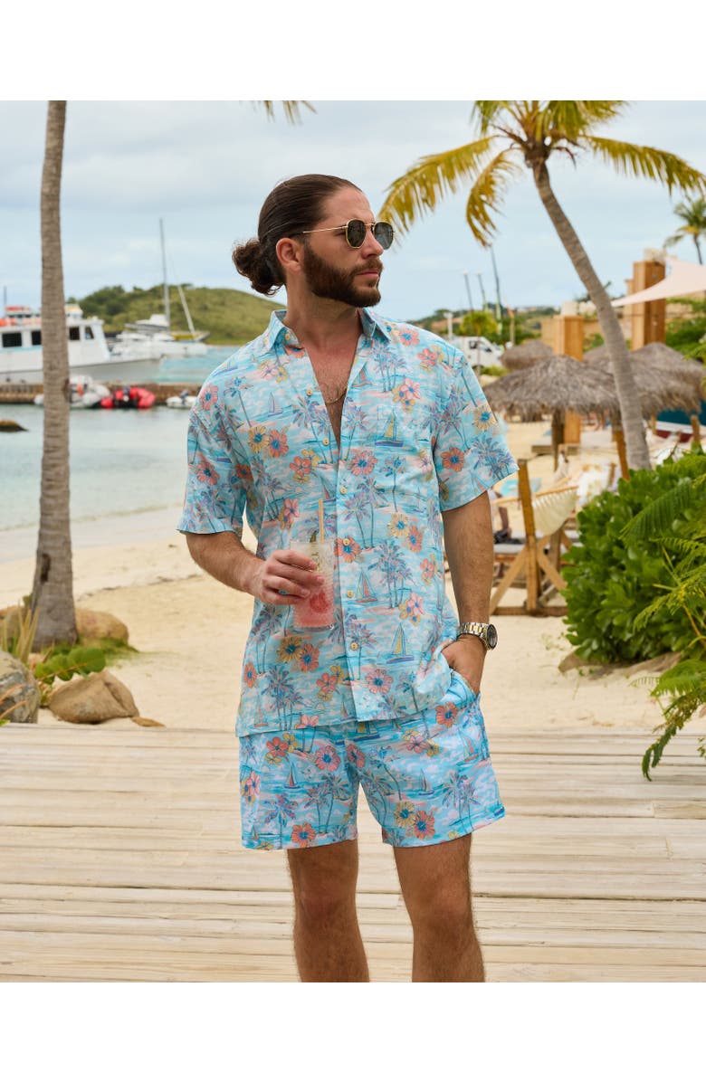 Men’s Mojito Lycra Night Suit – Shirt & Shorts Set