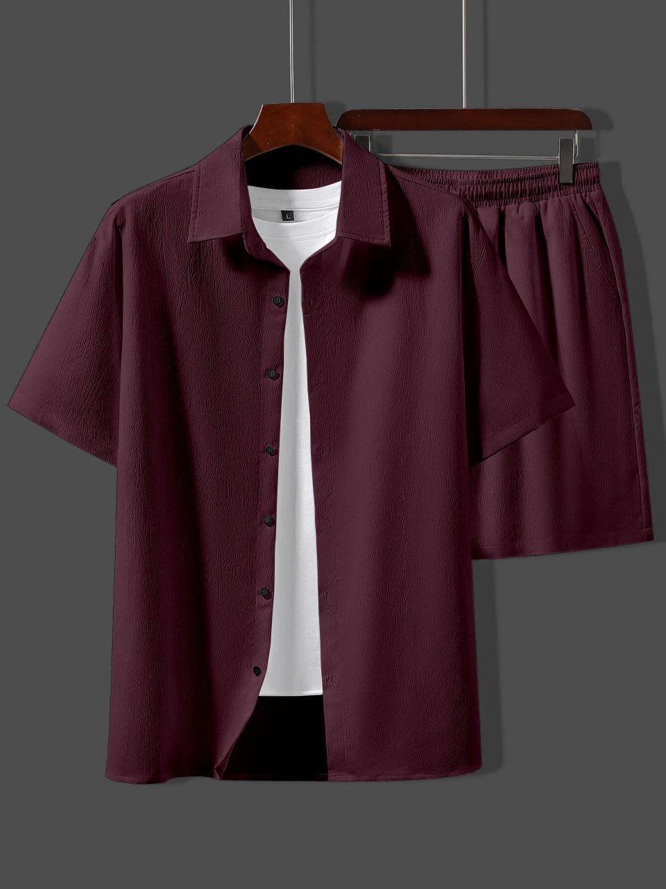 Night Suit Popcorn Co-Ord Set for Men – Shirt & Shorts Combo